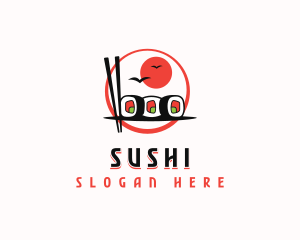 Gourmet Sushi Dining logo design