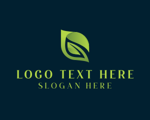 Natural - Eye Leaf Botanical logo design