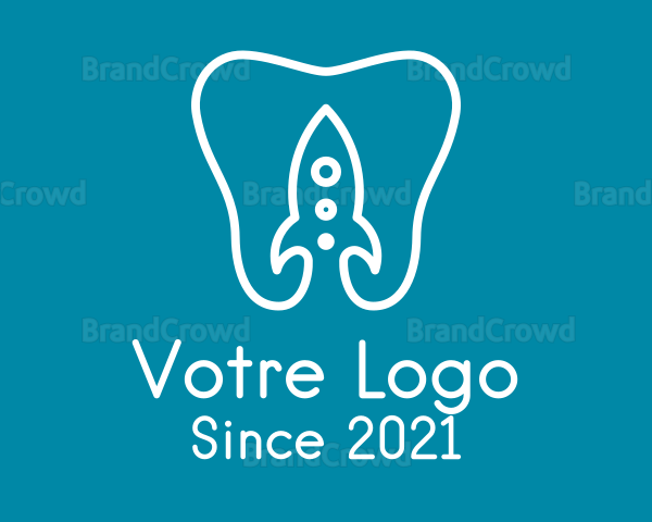 Rocket Dentist Clinic Logo