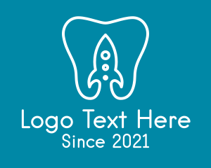 Molar - Rocket Dentist Clinic logo design