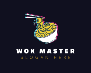 Wok - Ramen Noodle Restaurant logo design