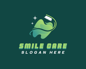 Dentist Toothbrush Tooth logo design