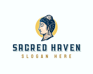 Sacred Buddhist Serene logo design