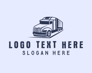 Haulage - Cargo Logistic Truck logo design