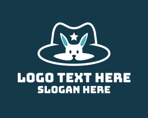 Veterinary - Magic Bunny Hat logo design