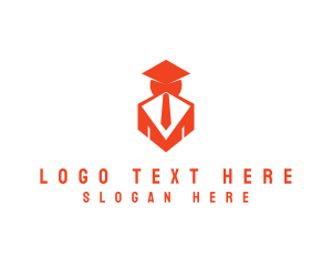 Businessman - College Graduate Employee logo design