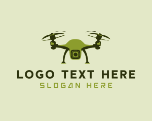 Videography - Futuristic Videography Drone logo design