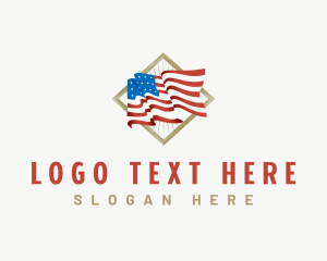 American Flag Patriot Logo