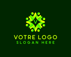 Interact - Human Community Group logo design