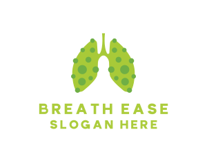 Respiratory - Sick Lung Virus logo design