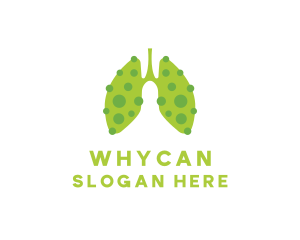 Body Organ - Sick Lung Virus logo design