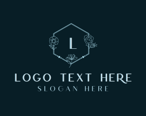 Floral - Hexagon Flower Beauty Spa logo design