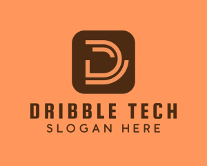 Tech Developer Letter D logo design