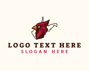 Yellowhammer Bird - West Virginia Cardinal logo design