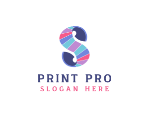 Printer - Creative Colorful Letter S logo design