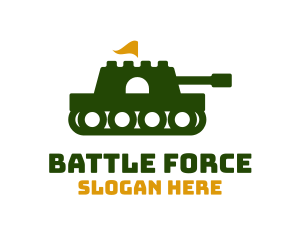 Army - Fortress Army Tank logo design