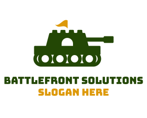 War - Fortress Army Tank logo design