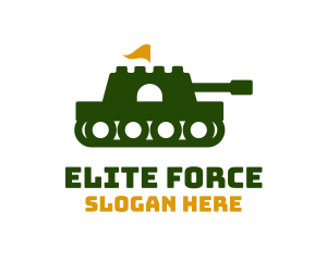 Army - Fortress Army Tank logo design