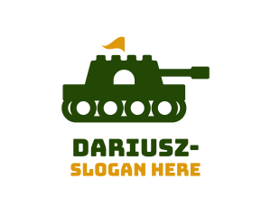 Fortress Army Tank  logo design