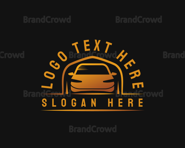 Gold Luxury Vehicle Logo