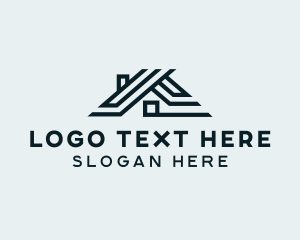 Contractor - House Roofing Property logo design