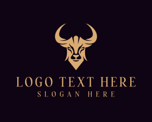 Bull Ox Wildlife Animal  Logo