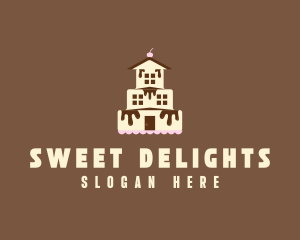 Chocolate Cake Dessert logo design