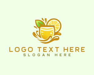 Juicy - Lemonade Citrus Juice logo design