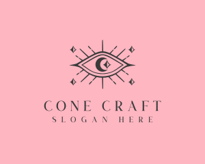 Cosmic Boho Eye logo design