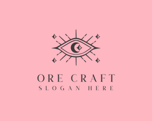 Cosmic Boho Eye logo design