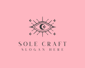 Cosmic Boho Eye logo design