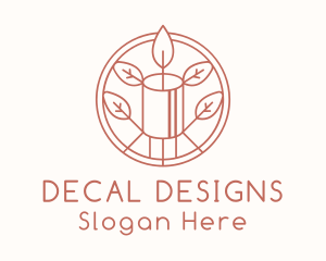 Natural Eco Candle  logo design