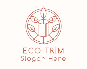 Natural Eco Candle  logo design