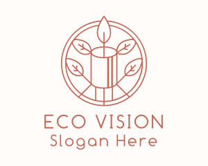 Natural Eco Candle  logo design