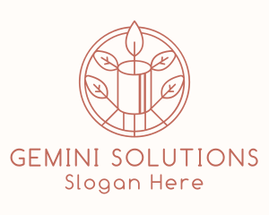 Natural Eco Candle  logo design