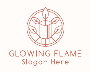 Candle - Natural Eco Candle logo design