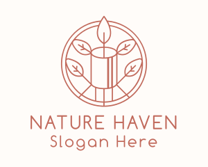 Natural Eco Candle  logo design