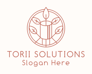 Natural Eco Candle  logo design