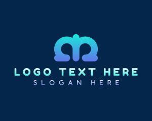 Technology - Creative Marketing Agency Letter M logo design