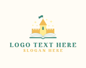 Toddler - Castle Book Author logo design