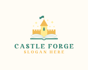 Castle Book Author logo design