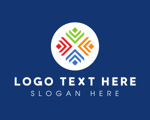Round - Modern Multimedia Agency Letter X logo design