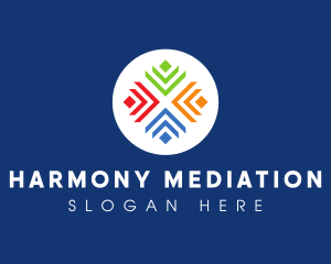 Mediation - Modern Multimedia Agency Letter X logo design