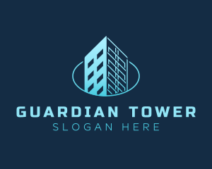 Tower Building Structure logo design