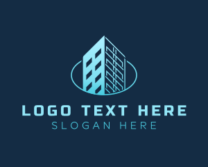 Condo - Tower Building Structure logo design