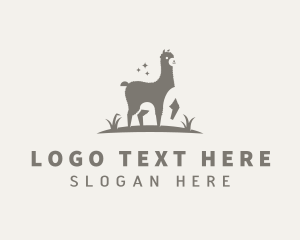 Bolivia - Wild Animal Llama logo design