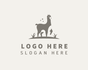 Wild Animal Llama Logo