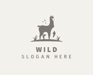 Wild Animal Llama logo design