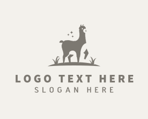 Alpaca - Wild Animal Llama logo design