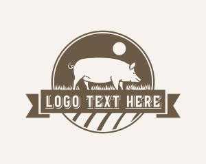 Fresh - Pig Meat Farm logo design